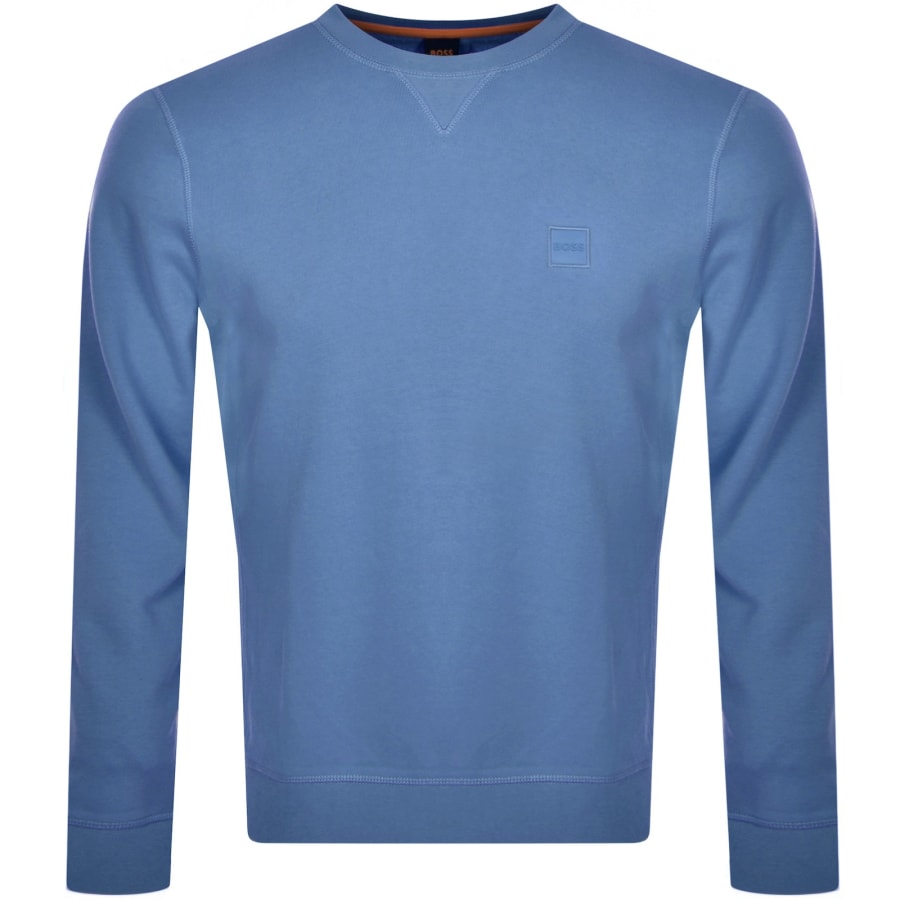 Hugo boss blue sweatshirt cheap